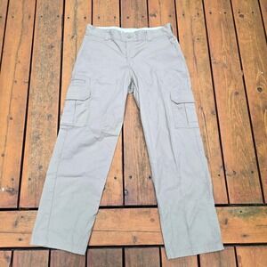 Dickies straight leg cargo pants in tan & cream, size 34X32. Cotton & polyest